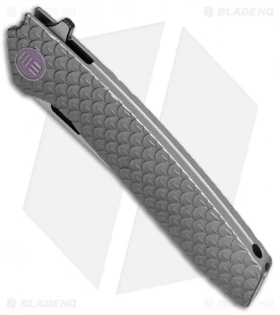 WE Knife Co. 604P Frame Lock Tanto Knife Gray Titanium (3.8" Black, Satin) 2 WE Knife Co. 604P Frame Lock Tanto Knife Gray Titanium (3.8" Black, Satin) - Image 2