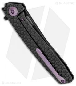 WE Knife Co. 604F Frame Lock Tanto Knife Black Titanium (3.8" Black, Satin) -We Knife Co. WE Knife FL Tanto Satin Black Ti Black WE604F BHQ 65099 jr side