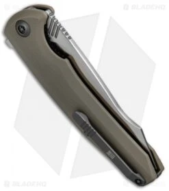 WE Knife Co. 617F Liner Lock Flipper Knife Tan G-10 (3.8" Satin) -We Knife Co. WE Knife Flipper Tan G 10 617F BHQ 51709 jr side