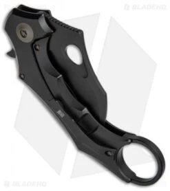 WE Knife Co. 708G Karambit Frame Lock Knife Black Ti (3.6" Black) -We Knife Co. WE Knife Karambit Ti Black Black 708G BHQ 68702 jr side