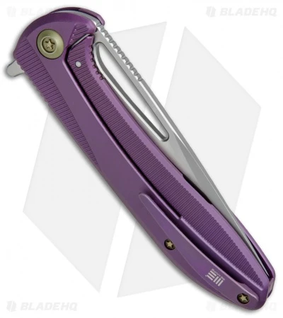 We Knife Co. Cirrus 615B Frame Lock Knife Purple Titanium (3.7" BB/Satin) 3 We Knife Co. Cirrus 615B Frame Lock Knife Purple Titanium (3.7" BB/Satin) - Image 3