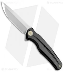 WE Knife Co. 601L Frame Lock Knife Black Titanium (3.75" Bead Blast)