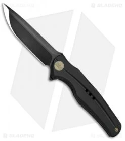 Front Page 37 WE Knife Co. 601I Frame Lock Knife Black Titanium (3.75" Black Stonewash)