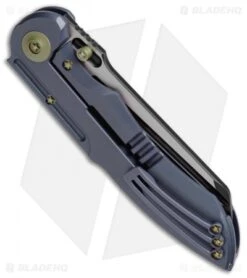 WE Knife Co. 620C Frame Lock Knife Blue Titanium (4" Black) -We Knife Co. WE Knife Ti Blue Black 620C BHQ 51891 jr side