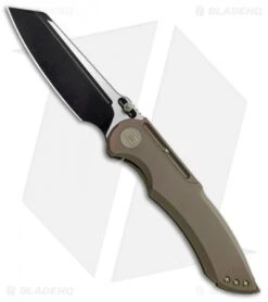 WE Knife Co. 620I Frame Lock Knife Bronze Titanium (4" Black)
