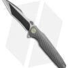 WE Knife Co. 612G Frame Lock Knife Gray Titanium (4" Black/Satin)