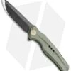 WE Knife Co. 601C Frame Lock Knife Green Titanium (3.75" Black)