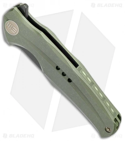 WE Knife Co. 601C Frame Lock Knife Green Titanium (3.75" Black) 2 WE Knife Co. 601C Frame Lock Knife Green Titanium (3.75" Black) - Image 2