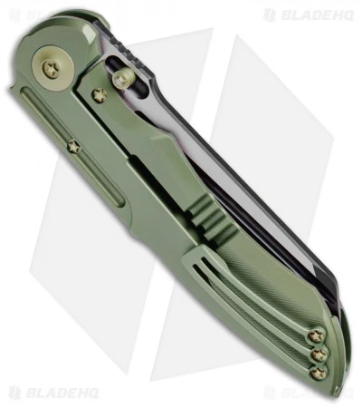WE Knife Co. 620E Frame Lock Knife Green Titanium (4" Black) 3 WE Knife Co. 620E Frame Lock Knife Green Titanium (4" Black) - Image 3
