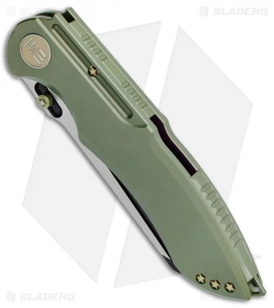 WE Knife Co. 620E Frame Lock Knife Green Titanium (4" Black) 2 WE Knife Co. 620E Frame Lock Knife Green Titanium (4" Black) - Image 2