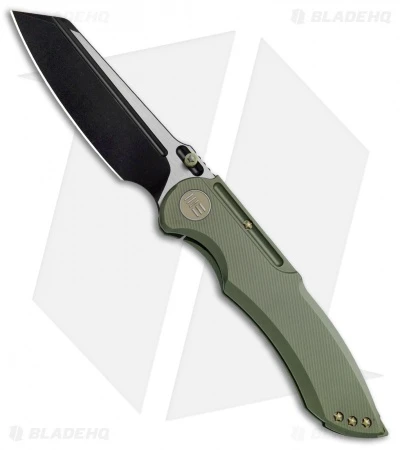 WE Knife Co. 620E Frame Lock Knife Green Titanium (4" Black) 1 WE Knife Co. 620E Frame Lock Knife Green Titanium (4" Black)
