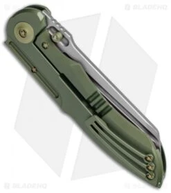WE Knife Co. 620F Frame Lock Knife Green Titanium (4" Stonewash) 5 WE Knife Co. 620F Frame Lock Knife Green Titanium (4" Stonewash) -We Knife Co. WE Knife Ti Green SW 620F BHQ 51894 jr side