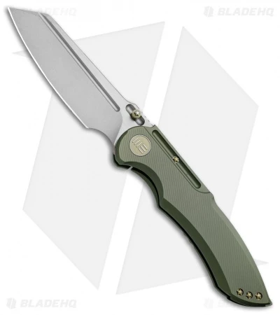 WE Knife Co. 620F Frame Lock Knife Green Titanium (4" Stonewash) 1 WE Knife Co. 620F Frame Lock Knife Green Titanium (4" Stonewash)