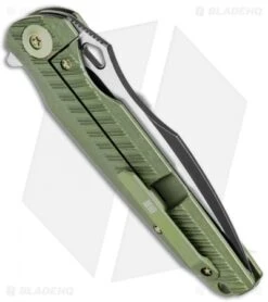 WE Knife Co. 612E Frame Lock Knife Green Titanium (4" Black/Satin) 5 WE Knife Co. 612E Frame Lock Knife Green Titanium (4" Black/Satin) -We Knife Co. WE Knife Ti Green TT Black 612E BHQ 51533 jr side 2