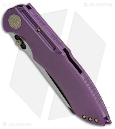 WE Knife Co. 620A Frame Lock Knife Purple Titanium (4" Black) 2 WE Knife Co. 620A Frame Lock Knife Purple Titanium (4" Black) - Image 2