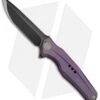WE Knife Co. 601F Frame Lock Knife Purple Titanium (3.75" Black Stonewash)