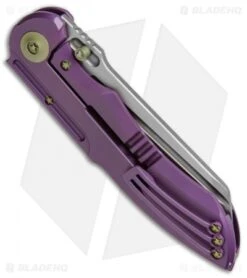 WE Knife Co. 620B Frame Lock Knife Purple Titanium (4" Stonewash) 5 WE Knife Co. 620B Frame Lock Knife Purple Titanium (4" Stonewash) -We Knife Co. WE Knife Ti Purple SW 620B BHQ 51890 jr side