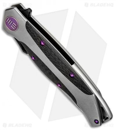 WE Knife Co. 606CFC Frame Lock Knife CF/Ti (3.5" Two-Tone) 2 WE Knife Co. 606CFC Frame Lock Knife CF/Ti (3.5" Two-Tone) - Image 2