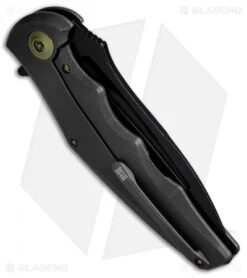 WE Knife Co. 608E Frame Lock Knife Gray Titanium (4" Black SW) -We Knife Co. WE Knife Titanium GRAY Black SW 608E BHQ 49805 jr side