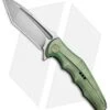 WE Knife Co. 608B Tanto Frame Lock Knife Green Titanium (4" Stonewash)
