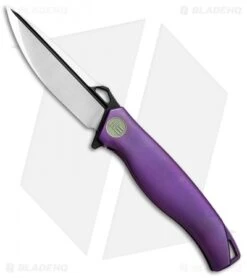 WE Knife Co. 606D Frame Lock Knife Purple Titanium (3.5" Two-Tone)