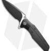 WE Knife Co. Nitida Frame Lock Knife Black Ti/CF (3.5" Black SW) 707E