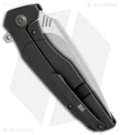 WE Knife Co. Nitida Frame Lock Knife Black Ti/CF (3.5" Stonewash) 707F -We Knife Co. WE Knives nitida sw ti cf blk 707F BHQ 72351 dl side
