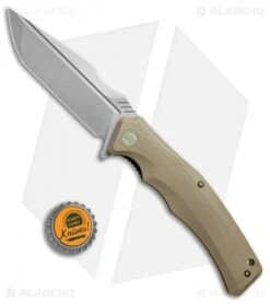 WE Knife Co. Thraex Liner Lock Knife Tan G-10 (3.9" Stonewash) 709D 7 WE Knife Co. Thraex Liner Lock Knife Tan G-10 (3.9" Stonewash) 709D -We Knife Co. WE Knives thraex tan g10 sw 709D BHQ 72354 dl bottlecap