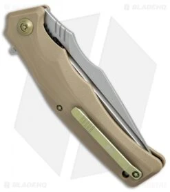 WE Knife Co. Thraex Liner Lock Knife Tan G-10 (3.9" Stonewash) 709D 6 WE Knife Co. Thraex Liner Lock Knife Tan G-10 (3.9" Stonewash) 709D -We Knife Co. WE Knives thraex tan g10 sw 709D BHQ 72354 dl side