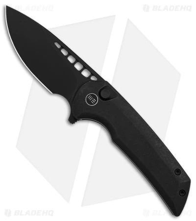 WE Knife Co. Mini Malice Button Lock Black Titanium (2.98" Black SW) WE054BL-1 1 WE Knife Co. Mini Malice Button Lock Black Titanium (2.98" Black SW) WE054BL-1
