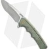 WE Knife Co. 611F Frame Lock Knife Green Titanium (3.75" Stonewash)