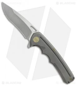 WE Knife Co. 611H Frame Lock Knife Titanium (3.75" Stonewash)