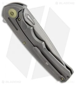 WE Knife Co. 611H Frame Lock Knife Titanium (3.75" Stonewash) -We Knife Co. WE knife co 611H ti sw BHQ 50384 er side