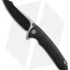 WE Knife Co. 617A Liner Lock Flipper Knife Black G-10 (3.8" Black, Satin)