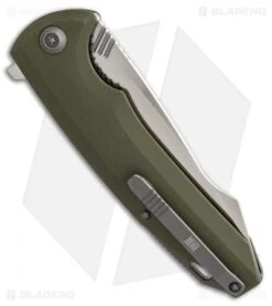 WE Knife Co. 617D Liner Lock Flipper Knife Green G-10 (3.8" Satin) -We Knife Co. WE knife co 617D green G10 satin BHQ 51707 er side