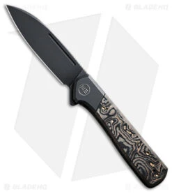 WE Knife Co. Soothsayer Frame Lock Knife Cu CF/Black Ti (3.5" BSW) WE20050-2