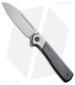 WE Knife Co. Soothsayer Frame Lock Knife Twill CF/Gray Ti (3.5" BB) WE20050-1