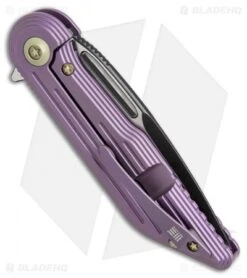 WE Knife Co. 616A Resonance Frame Lock Knife Purple Titanium (3.1" Black, Satin) 6 WE Knife Co. 616A Resonance Frame Lock Knife Purple Titanium (3.1" Black, Satin) -We Knife Co. WE knives 616A Resonance purple ti black satin BHQ 51867 er side