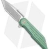 WE Knife Co. 616D Resonance Frame Lock Knife Green Titanium (3.1" Stonewash)