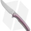 WE Knife Co. 704A Liner Lock Knife Purple Ti (3.6" Hand Rubbed)