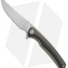 WE Knife Co. 704CF-D Liner Lock Knife Carbon Fiber/Gold Ti (3.6" Hand Rubbed)