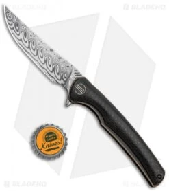 WE Knife Co. 704DS L.E. Liner Lock Knife CF/Bronze Ti (3.6" Damasteel) 7 WE Knife Co. 704DS L.E. Liner Lock Knife CF/Bronze Ti (3.6" Damasteel) -We Knife Co. We Knife Co 704DS LE LL CF Bronze Ti Damasteel BHQ 89922 jr bottlecap