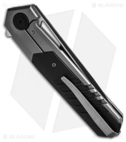 WE Knife Co. Arsenal Frame Lock Knife Gray Titanium/Black G-10 (3.5" Two Tone) -We Knife Co. We Knife Co Arsenal Frame Lock Knife Gray Ti Black G 10 3in 5cm Two Tone BHQ 137732 td side