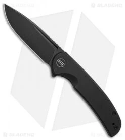WE Knife Co. Beacon Frame Lock Knife Black Titanium (3.5" Black Stonewash)