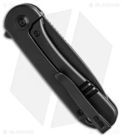 WE Knife Co. Elementum Frame Lock Black Titanium (3" Black Stonewash 20CV) -We Knife Co. We Knife Co Elementum Frame Lock Black Ti 3in Black Stonewash 20CV BHQ 138573 td side