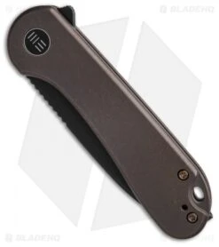 WE Knife Co. Elementum Frame Lock Bronze Titanium (3" Black Stonewash 20CV) -We Knife Co. We Knife Co Elementum Frame Lock Bronze Ti 3in Black Stonewash 20CV BHQ 138585 td spine