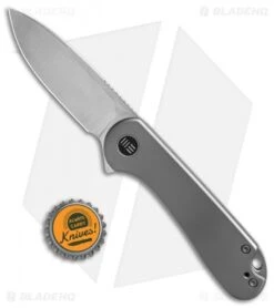 WE Knife Co. Elementum Frame Lock Gray Titanium (3" Satin 20CV) -We Knife Co. We Knife Co Elementum Frame Lock Gray Ti 3in Satin 20CV BHQ 138571 td size