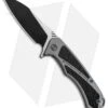 WE Knife Co. Minitor Flipper Knife Gray Ti/CF (3.4" Black) 801C