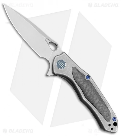 WE Knife Co. Vapor Frame Lock Knife SW Ti/Carbon Fiber (2.95" Stonewash) 804F 1 WE Knife Co. Vapor Frame Lock Knife SW Ti/Carbon Fiber (2.95" Stonewash) 804F