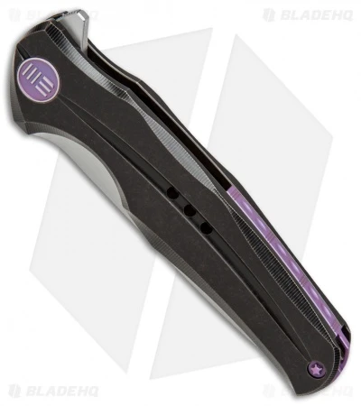 WE Knife Co. 601 Frame Lock Knife Black Titanium (3.75" Satin) 2 WE Knife Co. 601 Frame Lock Knife Black Titanium (3.75" Satin) - Image 2